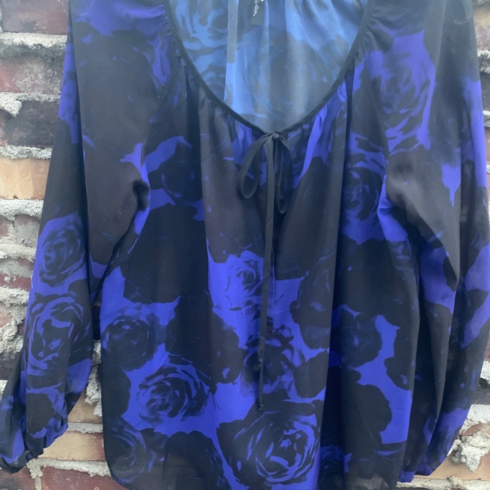 kut from the kloth floral blouse medium